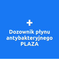 + Dozownik płynu antybakteryjnego PLAZA