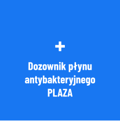 + Dozownik płynu antybakteryjnego PLAZA
