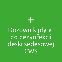 + Dozownik płynu do dezynfekcji deski sedesowej CWS