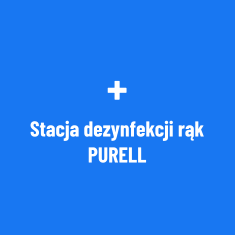 + Stacja dezynfekcji rąk PURELL
